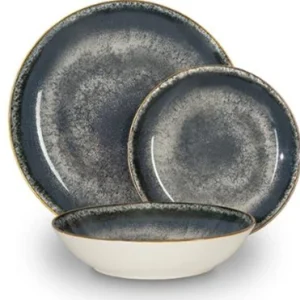 סט כלי אוכל 18 חלקים פורצלן BH10302 Berlinger haus Grey