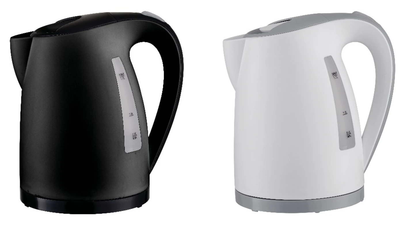 קומקום פלסטיק שחור לבן HHB-1799