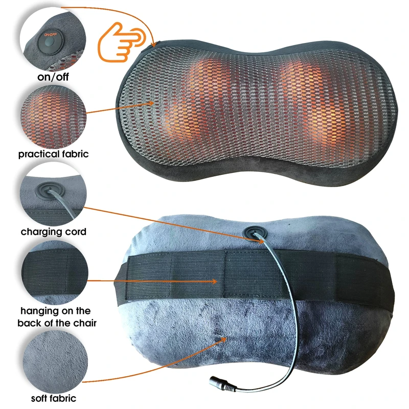 כרית עיסוי שיאצו עמוק נטענת MC-9620A מבית Medics Care – תמונה 6