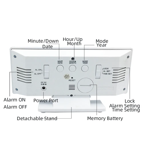 שעון דיגיטלי led NY-7551 – תמונה 4