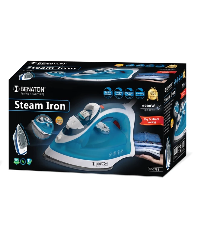 מגהץ עוצמתי עם שכבת טפלון bt-2788 220w. – תמונה 2