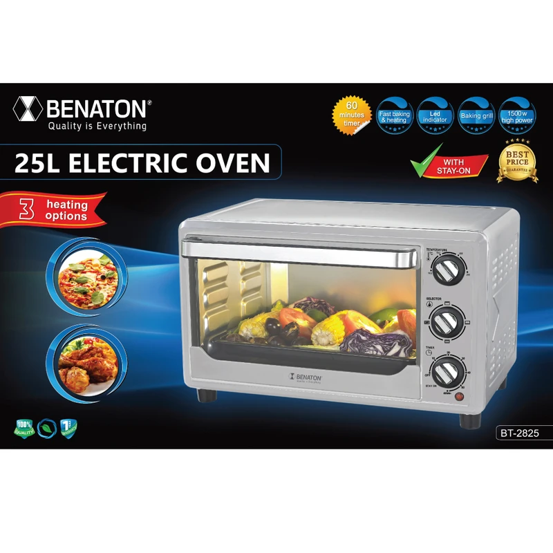טוסטר אובן 25 ליטר מבית BT-2825 Benaton – תמונה 3