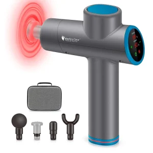 אקדח עיסוי מקצועי + ראש מתחמם MC-4990 מבית Medics Care