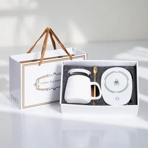 סט ספל ומחמם כוס חכם