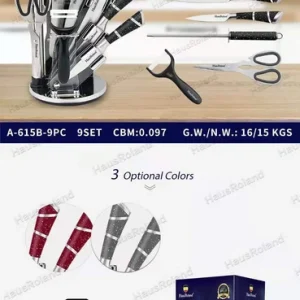 סט 8 סכינים איכותי + בסיס מסתובב /HR615-1