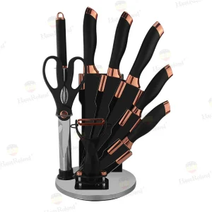 סט 8 סכינים איכותי + בסיס מסתובב HR621-1