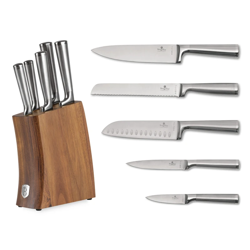 סט סכינים יוקרתי עם מעמד עץ אקציה Berlinger Haus BH3124 – תמונה 2