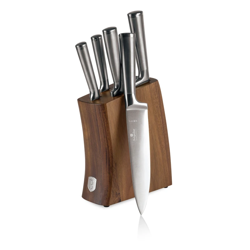סט סכינים יוקרתי עם מעמד עץ אקציה Berlinger Haus BH3124
