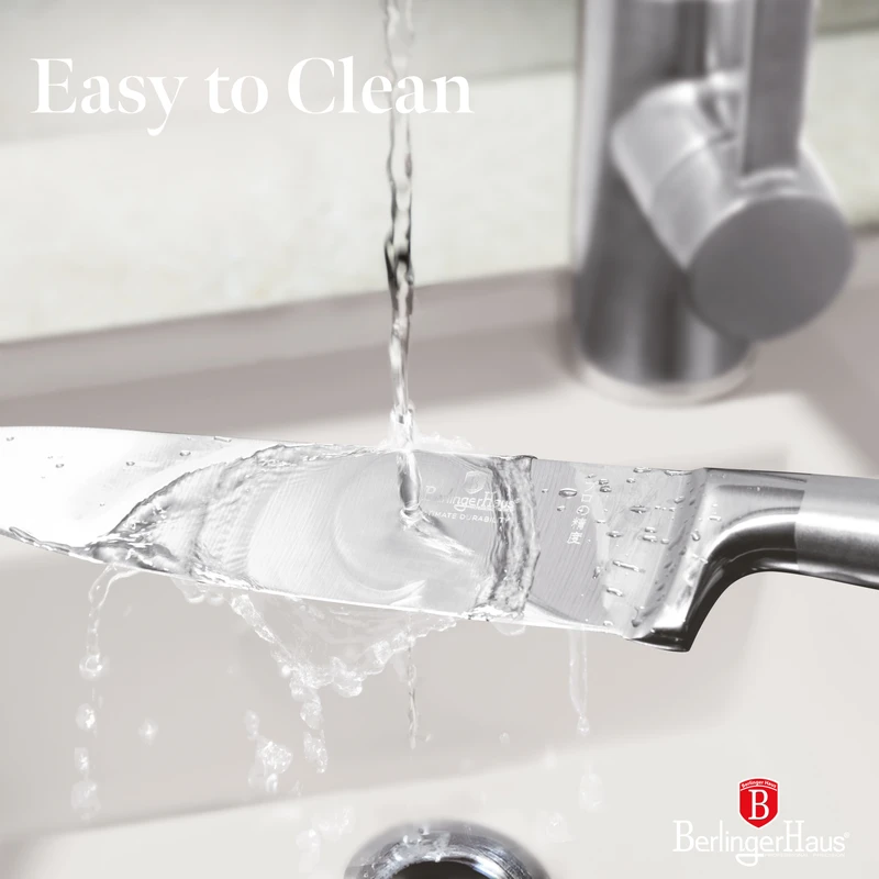 סט סכינים יוקרתי עם מעמד עץ אקציה Berlinger Haus BH3124 – תמונה 5