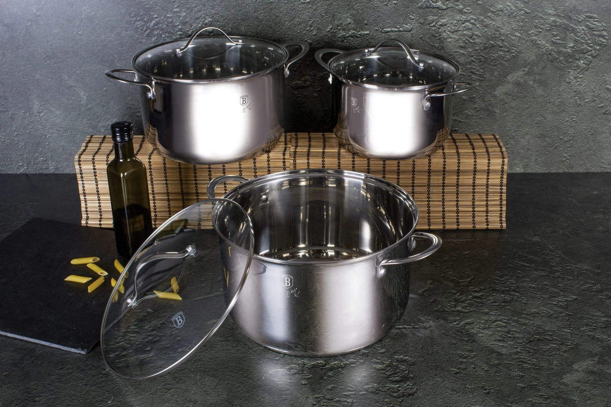 סט 3 סירים איכותיים BH-6662 Silver – תמונה 3