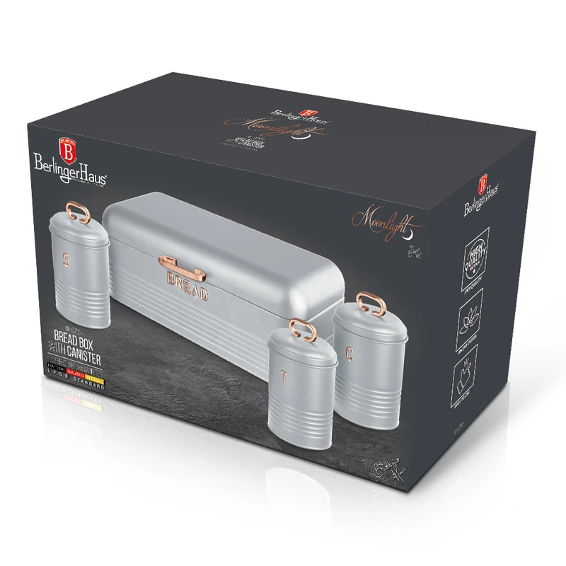 סט קופסאות אחסון למטבח + ארגז לחם BH6755 Berlinger Haus – תמונה 2