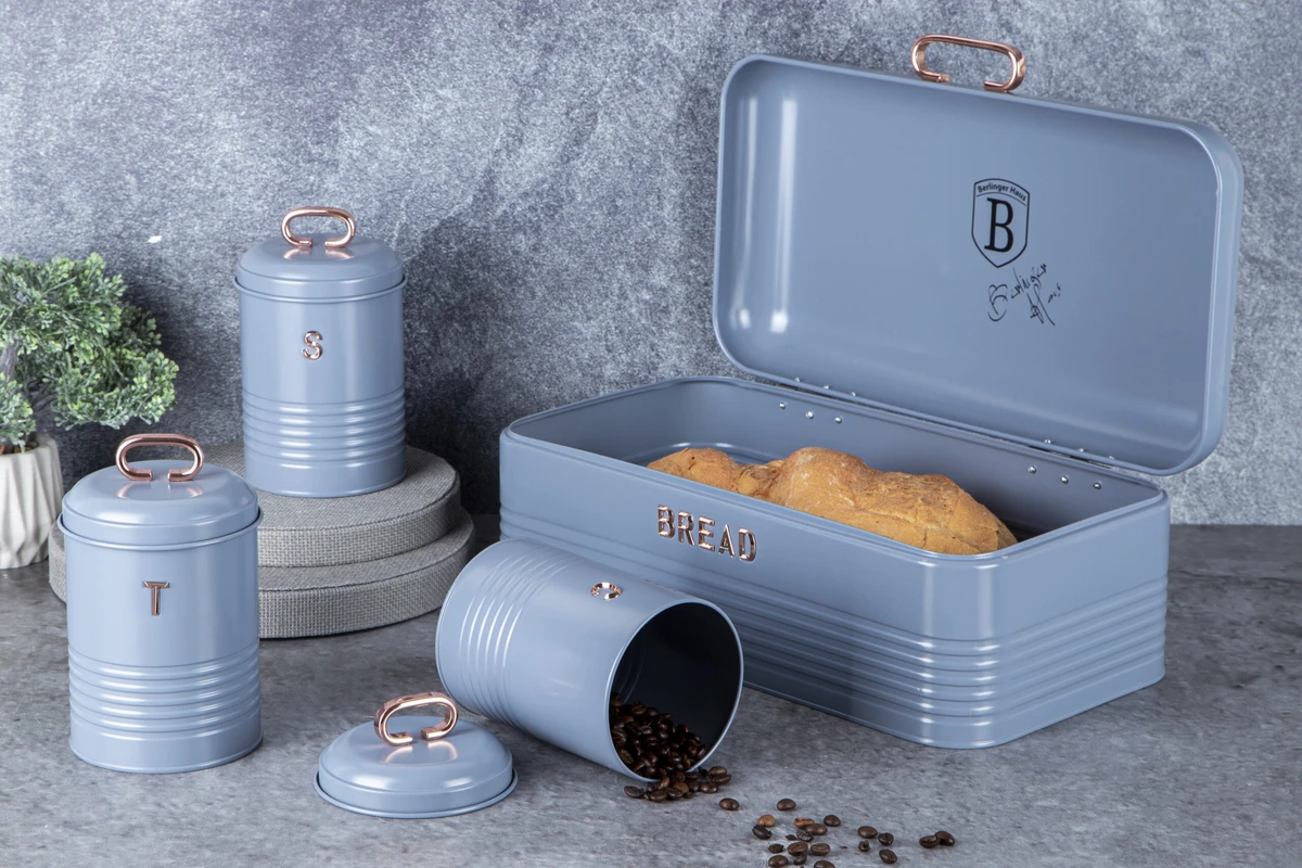 סט קופסאות אחסון למטבח + ארגז לחם BH6755 Berlinger Haus – תמונה 4