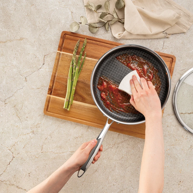 מחבת עמוקה עם מכסה זכוכית – קוטר 24 ס״מ Berlinger Haus – תמונה 3