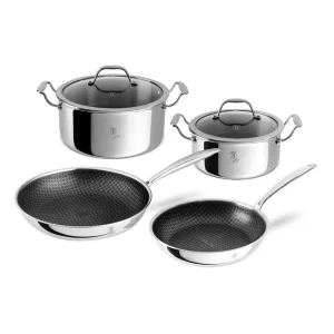 סט סירים ומחבתות נירוסטה היברידי 6 יח'  Berlinger Haus