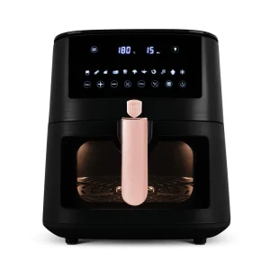 סיר טיגון ללא שמן דיגיטלי 8 ליטר עם חלון צפייה – Berlinger Haus Black Rose