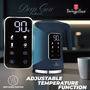 קומקום דיגיטלי 1.7 ליטר כחול מט Berlinger Haus BH9767