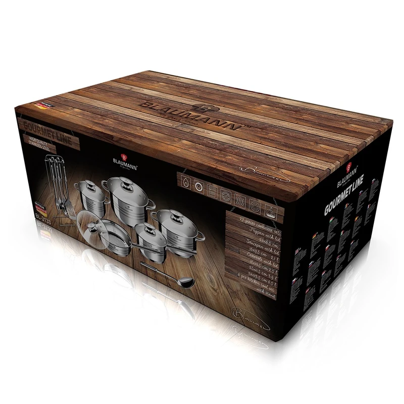 סט בישול 17 חלקים BL-3133 Gourmet BLAUMANN