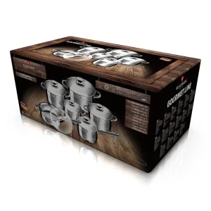 סט כלי בישול 12 חלקים נירוסטה BLAUMANN