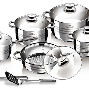 סט כלי בישול 10 חלקים נירוסטה BLAUMANN