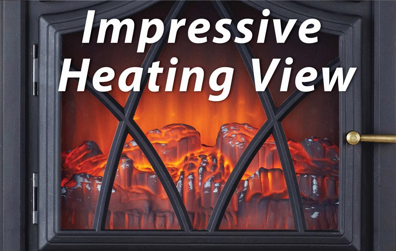 קמין חימום חשמלי דקורטיבי וינטאג׳ BENATON BT-55922 – תמונה 3