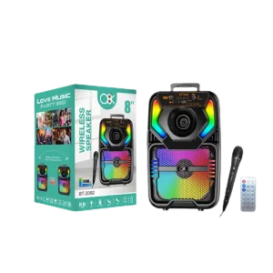 רמקול קריוקי 8 אינץ’ Bluetooth עוצמתי BT-2092