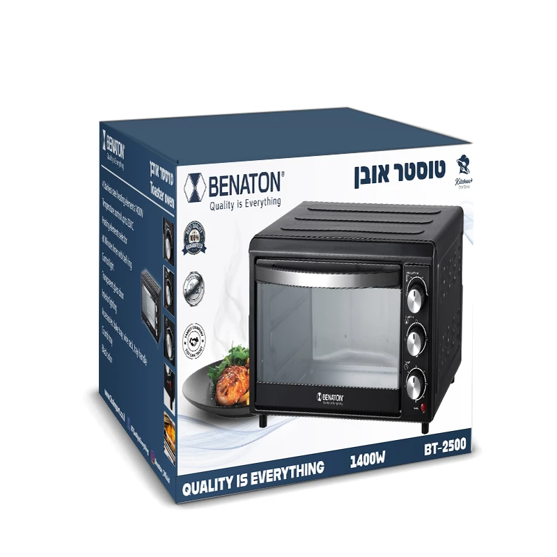 טוסטר אובן כולל תאורה 25 ליטר ברוטו BENATON BT-2500 – תמונה 3