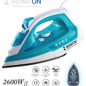 מגהץ מקצועי בלחץ ‏אדים קרמי BENATON BT-2899 הספק 2600W