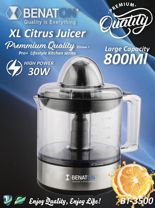 BT-3500 מסחטת מיצים Premium Quality 800ML – XL – תמונה 2