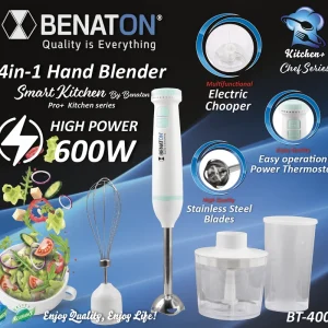 600W BT-4001 סט בלנדר מוט עוצמתי +Smart Kitchen