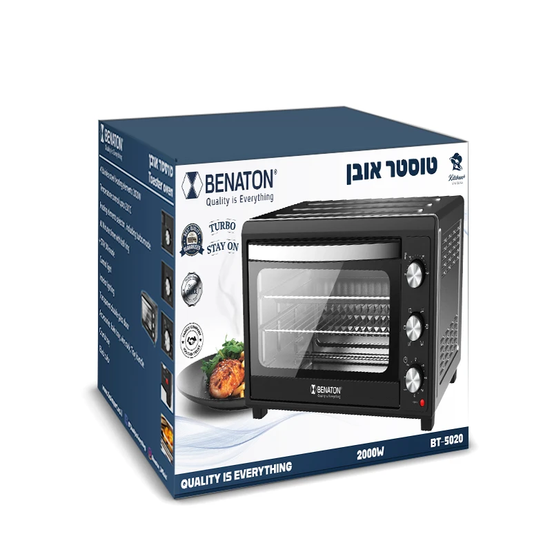 טוסטר אובן טורבו עם תאורה 50 ליטר ברוטו BENATON BT-5020 – תמונה 4