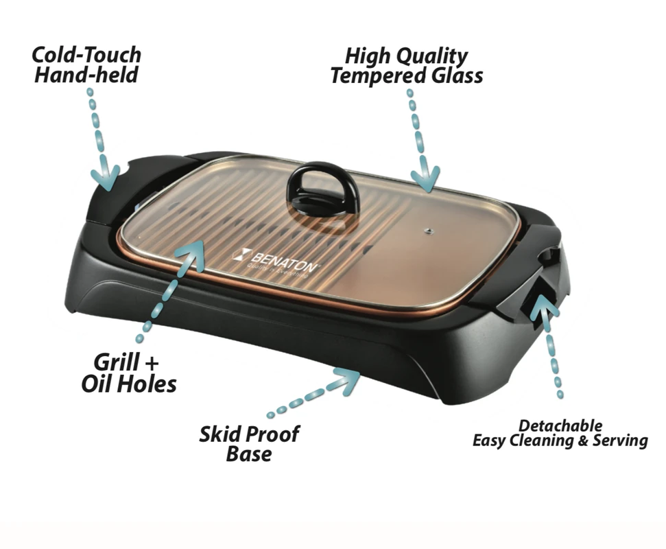 פלנצ׳ת שף מקצועית 3 ב 1 BENATON BT-5866 – תמונה 3