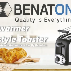 טוסטר (מצנם) קופץ 3 ב-1 חימום | הפשרה | מתקן לחימום מאפים מבית BENATON BT-6002