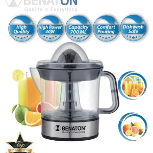 מסחטת מיץ חשמלית דגם Luxury  שקופה  BT-622A BENATON