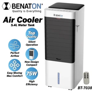 BT-7038 מצנן אוויר Multi Air Cooler מיכל ענק 5.4L עם שלט רחוק