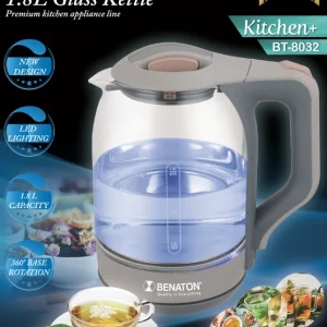 קומקום זכוכית תצוגת לד BENATON BT-8032