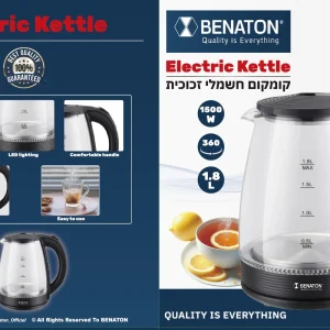 קומקום חשמלי זכוכית BENATON BT-8045