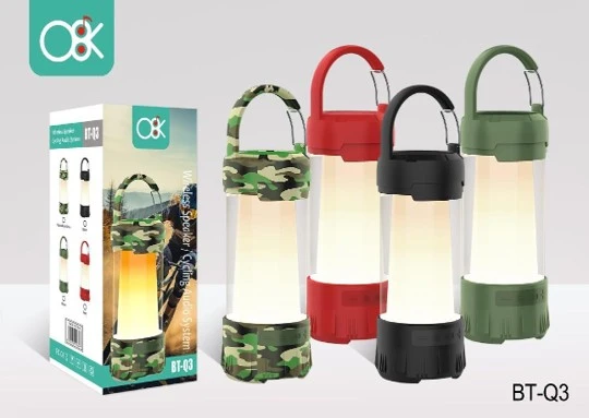 פנס בלוטוס עם רמקול נטען BT-Q3 1500mAh – תמונה 3