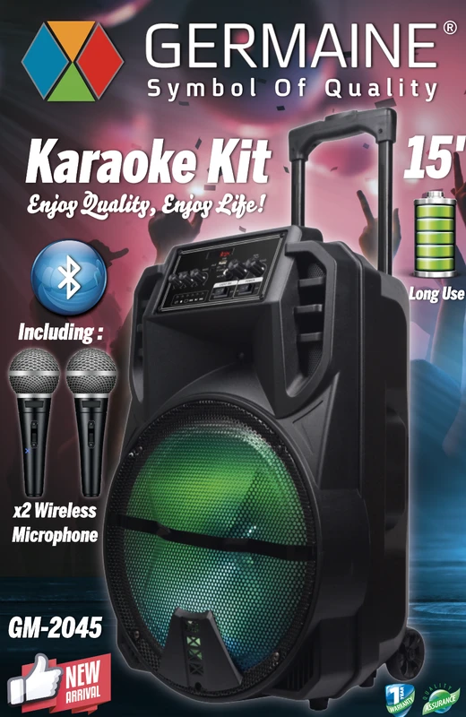 ערכת +SoundMaster Pro סאונד קריוקי מולטימדיה 15 אינץ GM-2045 – תמונה 2