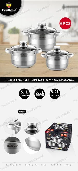 סט 3 סירים HR131-3 – תמונה 2