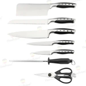 סט 8 סכינים איכותי + בסיס מסתובב HR610-2