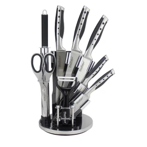 סט 8 סכינים איכותי + בסיס מסתובב HR610-2