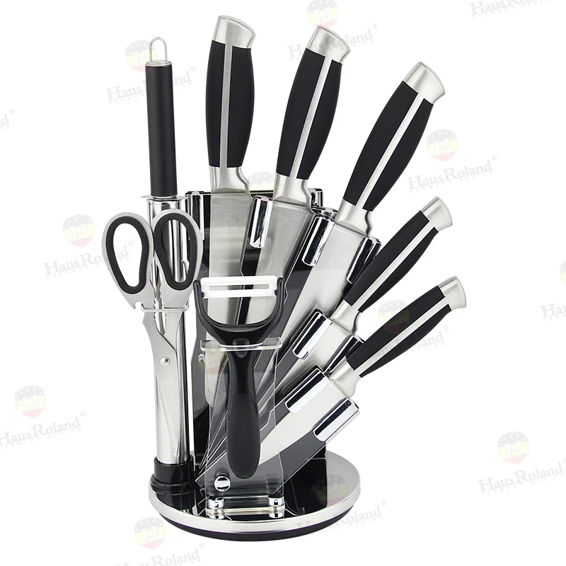 סט 8 סכינים איכותי + בסיס מסתובב HR614-1