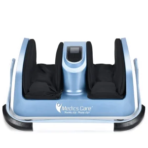 מכשיר עיסוי מקצועי לרגליים 3ב-1 בשיטת שיאצו, לחץ כריות אוויר וגלגל עיסוי לכפות הרגליים + חימום אינפרא אדום ורטט Smart Care MC-8015A מבית Medics-Care