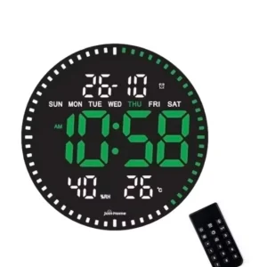 שעון קיר דיגיטלי עגול JH2560