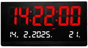 שעון קיר דיגיטלי עברית JH-8025