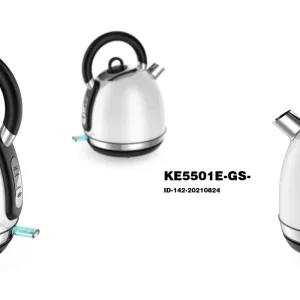 קומקום LUXURE BT- 8099 כסוף/לבן/אדום