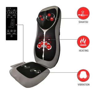 מושב עיסוי שיאצו ג'ל בטכנולוגיה חדשה לגב ולצוואר Medics-Care מבית MC-2305