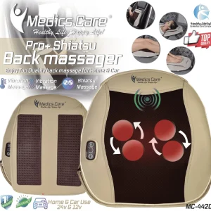 מכשיר עיסוי שיאצו לגב לבית ולרכב MC-4420 מבית Medics-Care