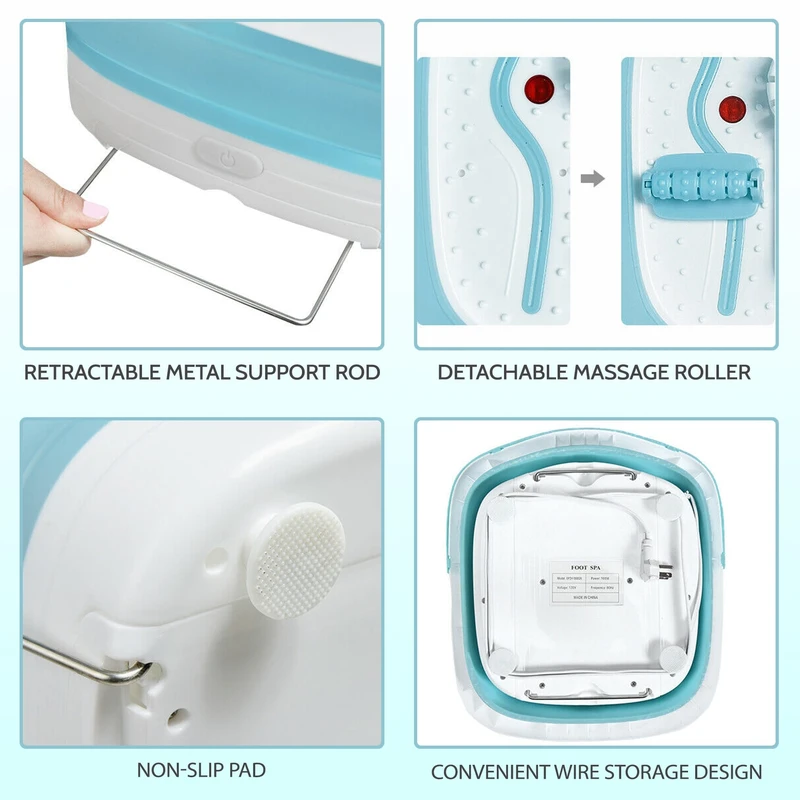 אמבט עיסוי ספא מתקפל חימום ובועות MC-609A מבית Medics Care – תמונה 3