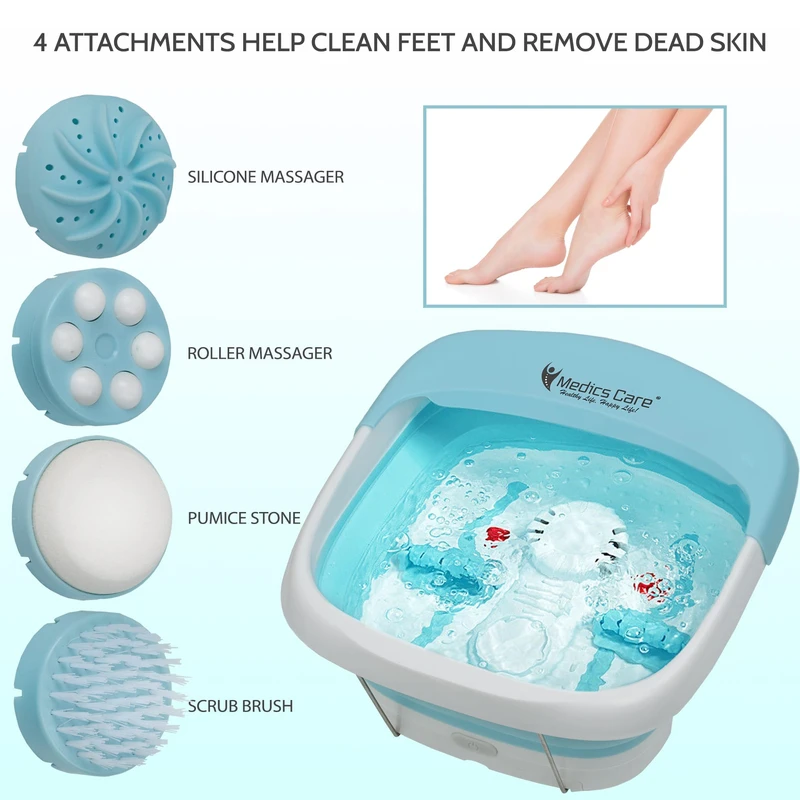 אמבט עיסוי ספא מתקפל חימום ובועות MC-609A מבית Medics Care – תמונה 4